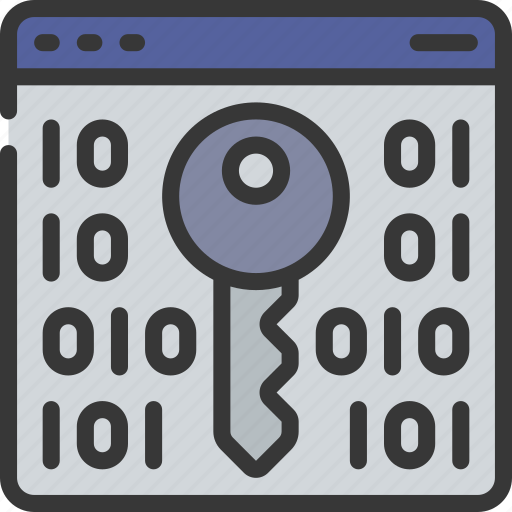 Website, binary, key, locksmith, security, code, hacker icon - Download on Iconfinder