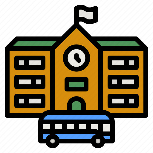 School, education, college, high, building icon - Download on Iconfinder