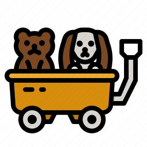 Toys, cart, baby, teddy, bear icon - Download on Iconfinder