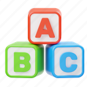 alphabet, blocks, toy, cube, abc, childhood, block, shape, object 