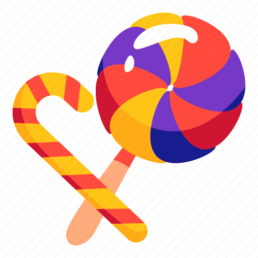 Candy, stick, lollipop, stickers, sticker illustration - Download on Iconfinder