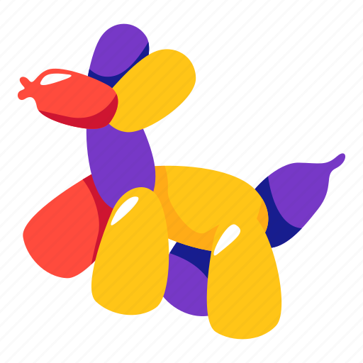 Dog, ballon, child, stickers, sticker illustration - Download on Iconfinder