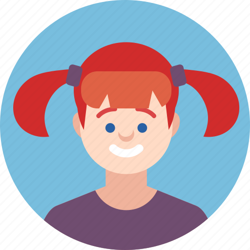 Child, girl, happy, kids, redhead, smiling, young icon - Download on Iconfinder