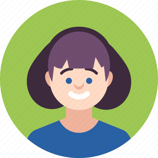 Avatar, girl, joyful, kids, smiling, sweet, young icon - Download on Iconfinder