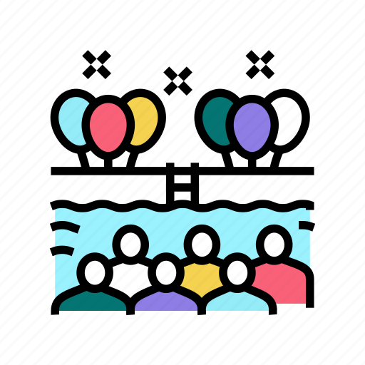 Pool, kids, party, birthday, magic, disco icon - Download on Iconfinder