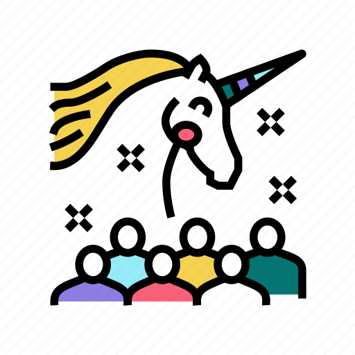Unicorn, kids, party, birthday, magic, disco icon - Download on Iconfinder