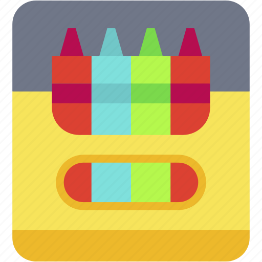 Crayons, drawing, art, stationery, pencil, kids, activity icon - Download on Iconfinder