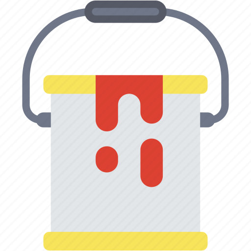 Paint, bucket, painting, construction, tools icon - Download on Iconfinder