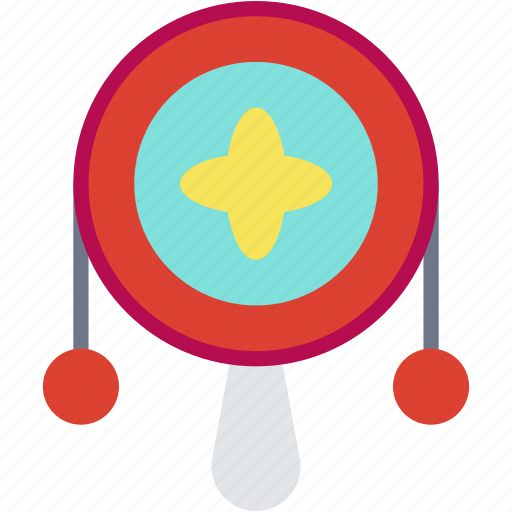 Rattle, drum, toy, kid, and, baby, fun icon - Download on Iconfinder