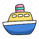 toy, ship, transportation, cruise, boat, sea, travel