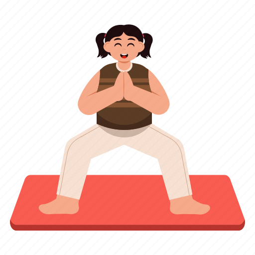 Girl, mountain, pose, kid, child, character, yoga icon - Download on Iconfinder