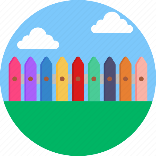 Kindergarden, school fence, barrier, fence icon - Download on Iconfinder