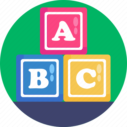 Kindergarden, letter, alphabet, letter blocks, abc icon - Download on Iconfinder