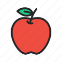 apple, fruit, kindergarten, red 