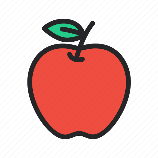 Apple, fruit, kindergarten, red icon - Download on Iconfinder