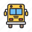 bus, kindergarten, school, transportation 