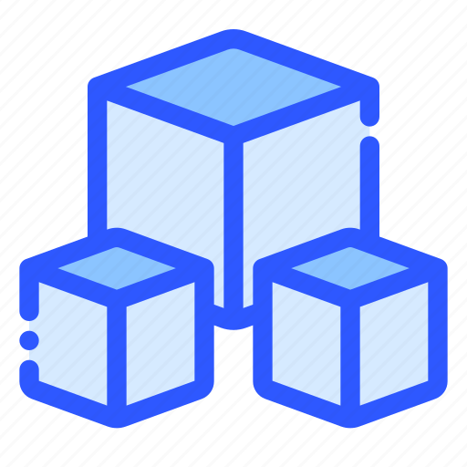 Square, cube, box, block, geometric icon - Download on Iconfinder