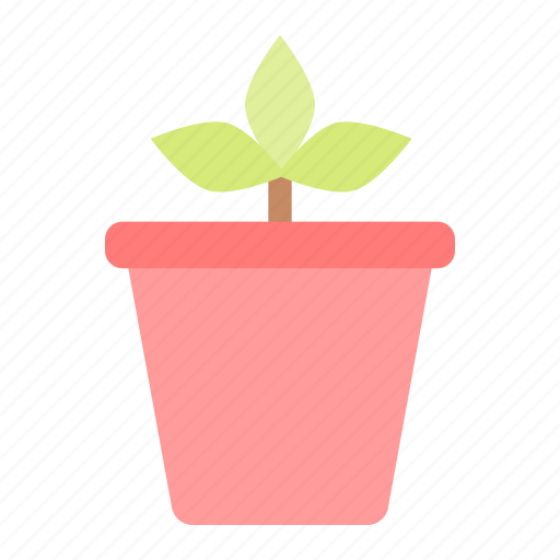 Pot, plant, potted, houseplant, leaf icon - Download on Iconfinder
