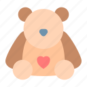 teddy, cute, bear, toy, childhood