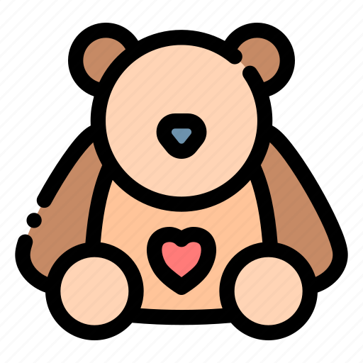 Teddy, cute, bear, toy, childhood icon - Download on Iconfinder