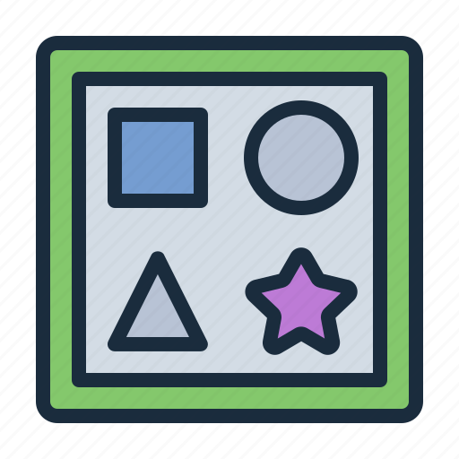 Puzzle, toy, shape, kid, child, kindergarten icon - Download on Iconfinder