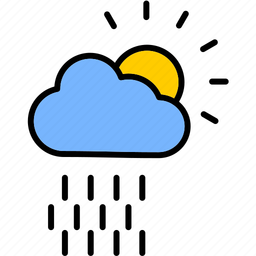 Weather, climate, cloudy, forecast, lining, silver, sun icon - Download on Iconfinder