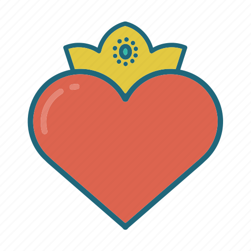 Crown, heart, hearts, king, love, queen, valentines icon - Download on Iconfinder