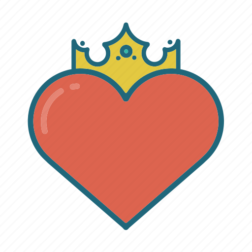 Crown, heart, hearts, king, love, queen, valentines icon - Download on Iconfinder