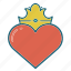 crown, heart, hearts, king, love, queen, valentines 