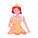 princess, princess character, princess avatar, queen, lady ruler