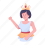 princess, princess character, princess avatar, queen, lady ruler 