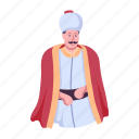king, king costume, royal person, king character, ancient ruler