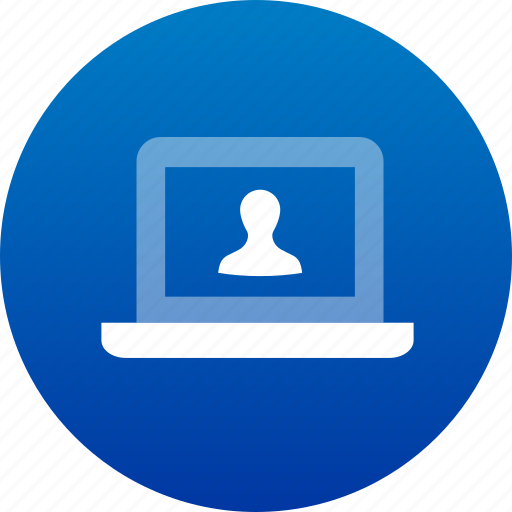 Account, avatar, computer, device, human, laptop, notebook icon - Download on Iconfinder