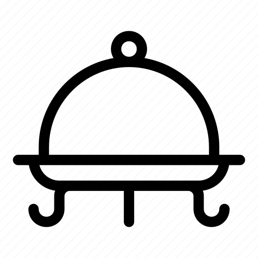 Cloche, cover, dish, food, food and restaurant, furniture and household, tray icon - Download on Iconfinder