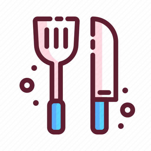 Cook, kitchen, knife, spatula, utensil icon - Download on Iconfinder