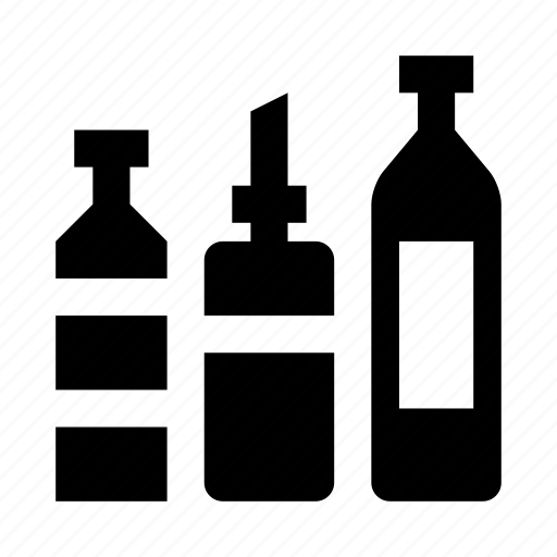 Bottles, oil, olive oil, seasonings, vinegar icon - Download on Iconfinder
