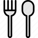 fork, spoon, kitchen, kitchenware