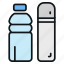 kitchen, home, cooking, drink, flask, water bottle, glass, bottle 