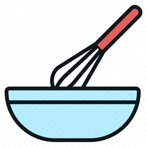 Kitchen, home, cooking, whisk, mixer, egg, bowl icon - Download on Iconfinder