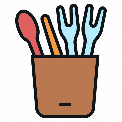 Kitchen, cutlery, home, cooking, fork, barbeque, spoon icon - Download on Iconfinder