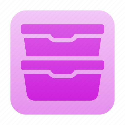 Food container, lunch box, food, box, container, tupperware icon - Download on Iconfinder