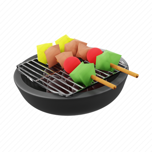 Grill, cooking, bbq, kitchen, steak, barbecue, barbeque 3D illustration - Download on Iconfinder