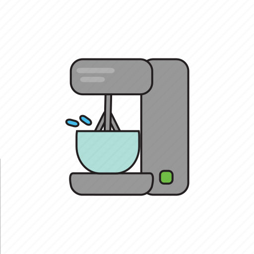 Beat, blender, cooking, dishes, food, kitchen, mixer icon - Download on Iconfinder