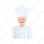 chef, cook, man, restaurant, food 