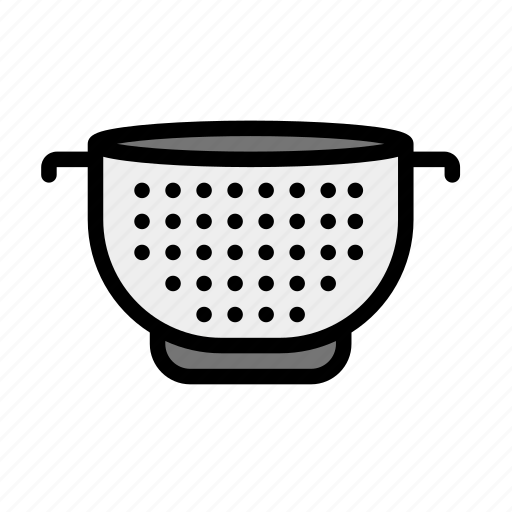 Food strainer, colander, kitchen sieve, strainer, food drainer icon - Download on Iconfinder