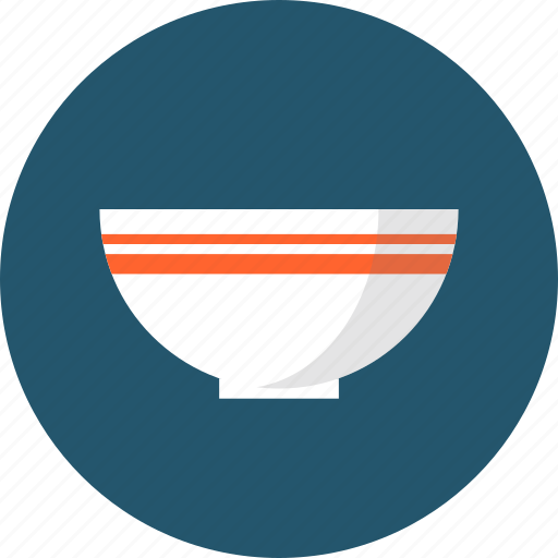 Bowl, ceramic, cooking, dish, food, kitchenware, meal icon - Download on Iconfinder
