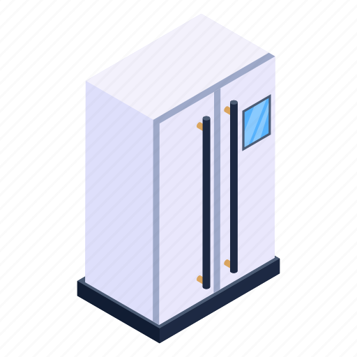 Fridge, refrigerator, two door fridge, home appliance, double door refrigerator icon - Download on Iconfinder