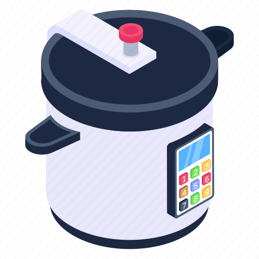 Electric cooker, digital cooker, rice cooker, kitchenware, cookware icon - Download on Iconfinder