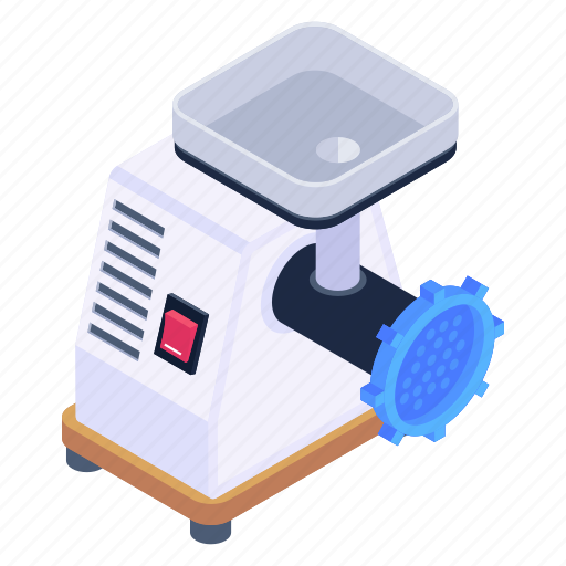 Meat machine, meat grinder, mincer, mincing machine, hasher icon - Download on Iconfinder
