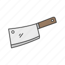 blade, butcher knife, cutlery, cutter, kitchen, knife, utensil